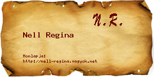 Nell Regina névjegykártya